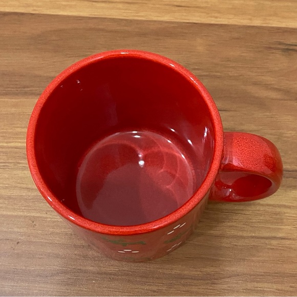 Retired Waechtersbach W. Germany Reindeer with Dots Red Ceramic Christmas Mug - Picture 2 of 14